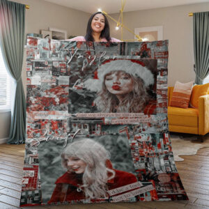 Taylor Swift Lover Merry Christmas Blanket