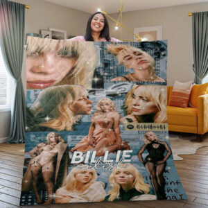 Billie Eilish Music Lover Christmas Gifts Blanket