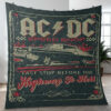 AC/DC Rock Band Thank You For The Memories Christmas Gifts Lover Blanket