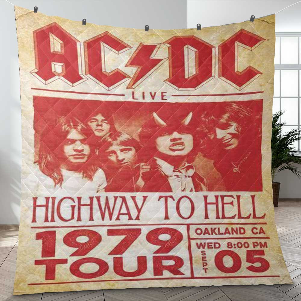 AC/DC Rock Band Live Highway To Hell 1979 Tour Christmas Gifts Lover Blanket AC/DC Rock Band Live Highway To Hell 1979 Tour Christmas Gifts Lover Blanket