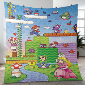 Super Mario Games Lucky A9596 Gift Lover Blanket