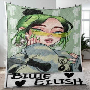 Cute Billie Eilish Chibi Thank You For The Memories Ver8 Gift Lover Blanket