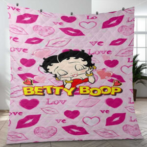 Betty Boop Kiss Love Gifts Lover Blanket