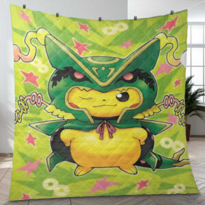 Cute Pikachu Pokemon Evolution TV Cartoon Gifts Lover Blanket
