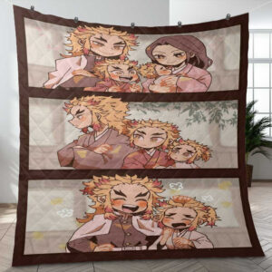Rengoku Kyojuro Love Family Kimetsu no Yaiba Wiki Anime Gift Lover Blanket