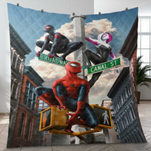 Spider-man Star Miles Morales Spider-gwen Go Home Comics Marvel Gift Lover Blanket