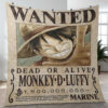 Wanted Monkey D. Luffy One Piece Anime Gift Lover Blanket