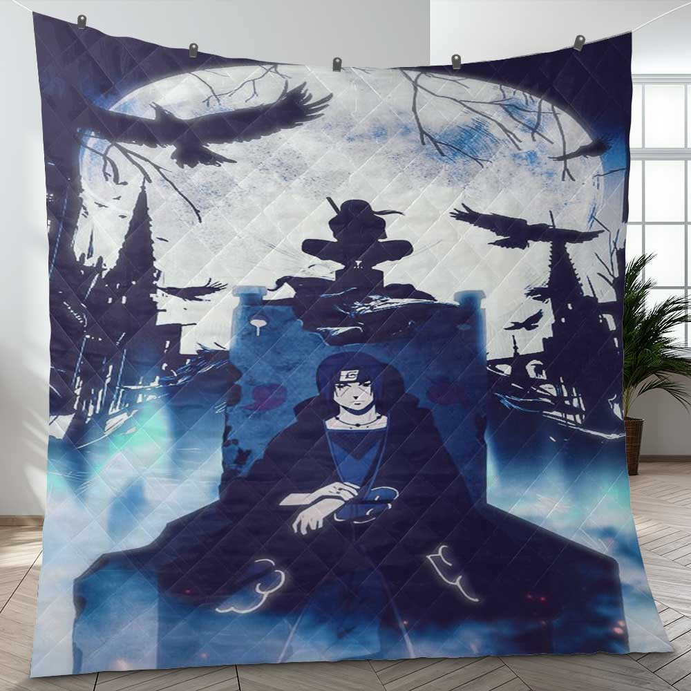 Naruto Uchiha Itachi Dark Night Anime Gift Lover Blanket Naruto Uchiha Itachi Dark Night Anime Gift Lover Blanket