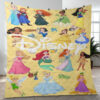 So Lovely All Disney Princess Characters Ver9 Gift Lover Blanket