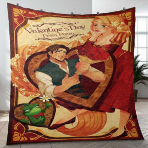 Happy Valentine’s Day Cartoon Disney Gift Lover Blanket