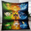 Full Monster Pokemon Evolution TV Cartoon Ver2 Gift Lover Blanket