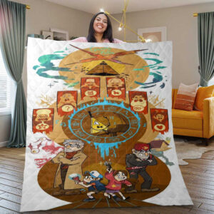 Funny Gravity Falls Disney Comedy Animated Television Series Gifts Lover Blanket