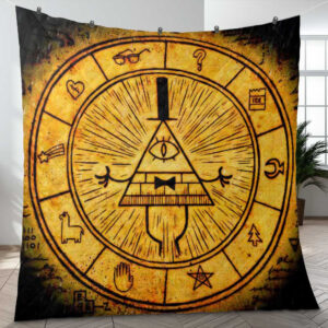 Bill Cipher Gravity Falls The Love God Disney Cartoon Gifts Lover Blanket