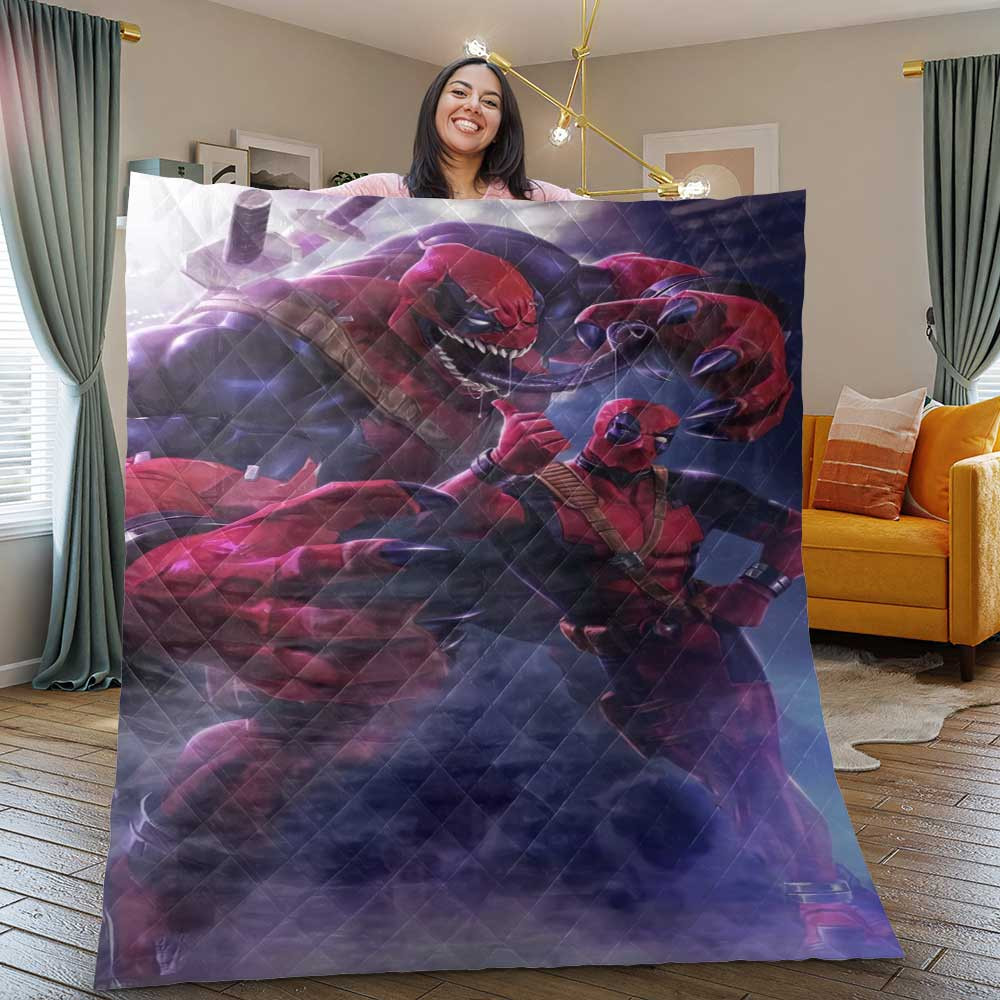Venompool Deadpool Blanket Venompool Deadpool Blanket
