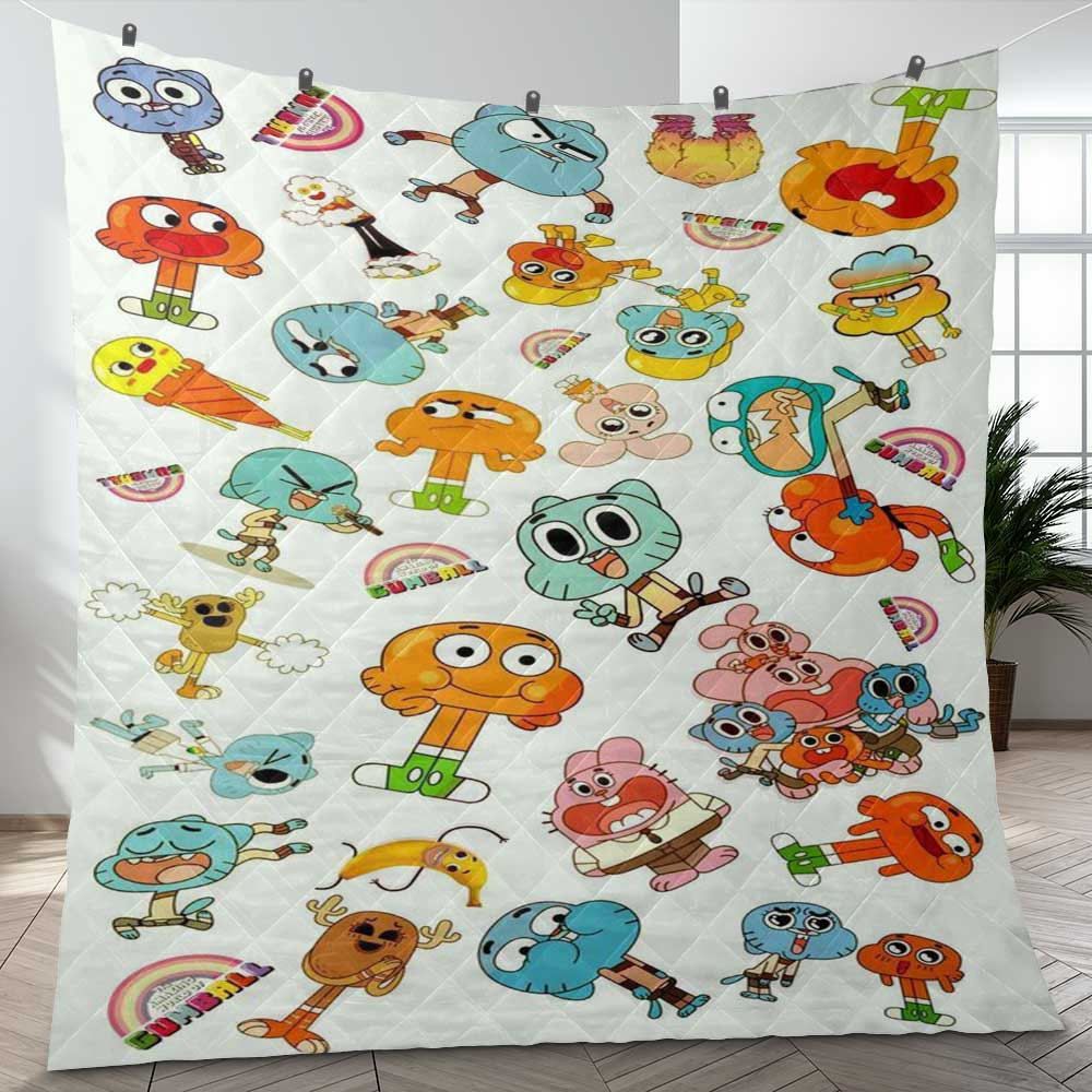 Funny The Amazing World of Gumball Love Family Gift Fan Blanket Funny The Amazing World of Gumball Love Family Gift Fan Blanket