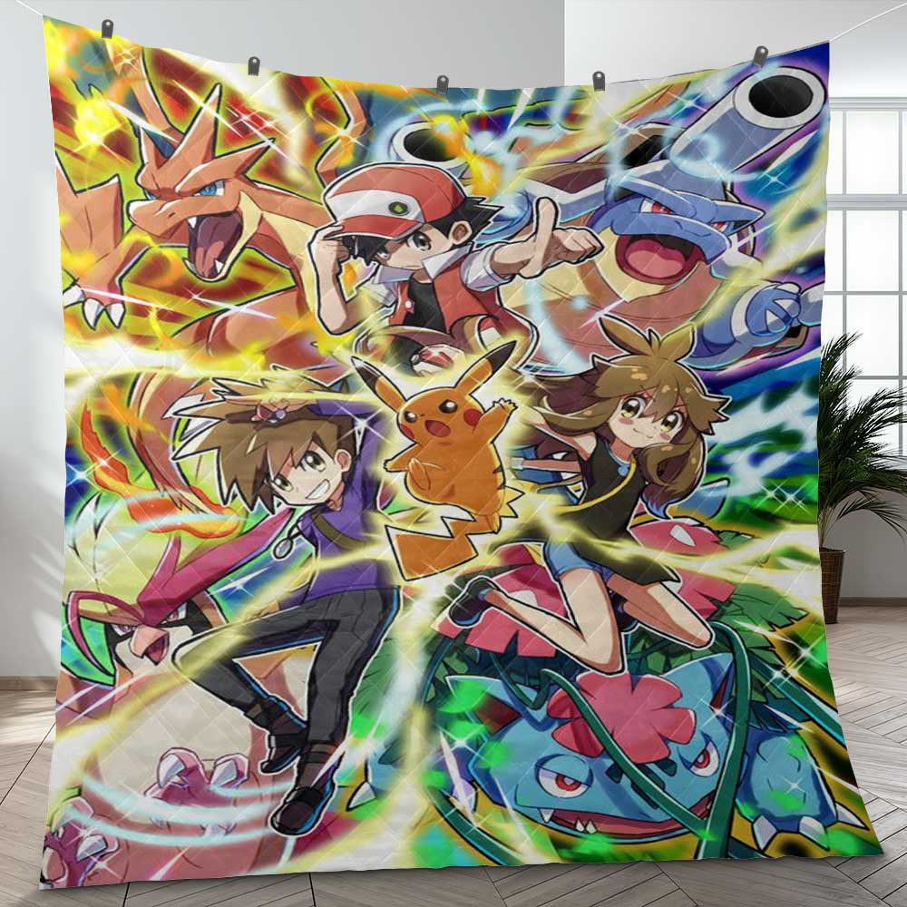 Full Monster Pokemon Evolution TV Cartoon Ver3 Gift Lover Blanket Full Monster Pokemon Evolution TV Cartoon Ver3 Gift Lover Blanket