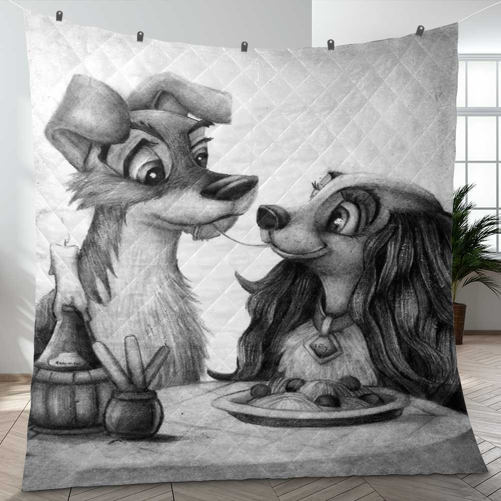 Happy Valentine’s Day Lady And The Tramp Cartoon Disney Art Ver2 Gift Lover Blanket Happy Valentine’s Day Lady And The Tramp Cartoon Disney Art Ver2 Gift Lover Blanket
