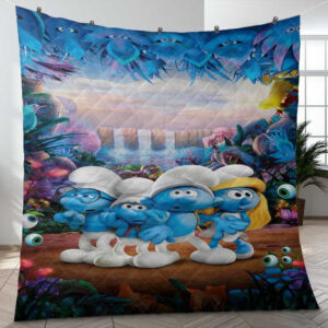 Funny The Smurfs Comics Ver2 Gifts Lover Blanket