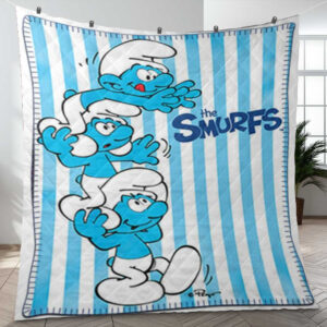 Funny The Smurfs Comics Ver3 Gifts Lover Blanket