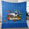 Pirate Snoopy Charlie Brown The Peanuts Cartoon Ver2 Gift Lover Blanket