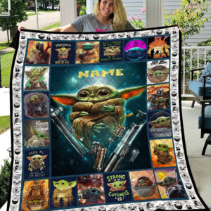 Baby Yoda Character Movie Quilt