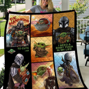 Baby Yoda Character Movie Quilt