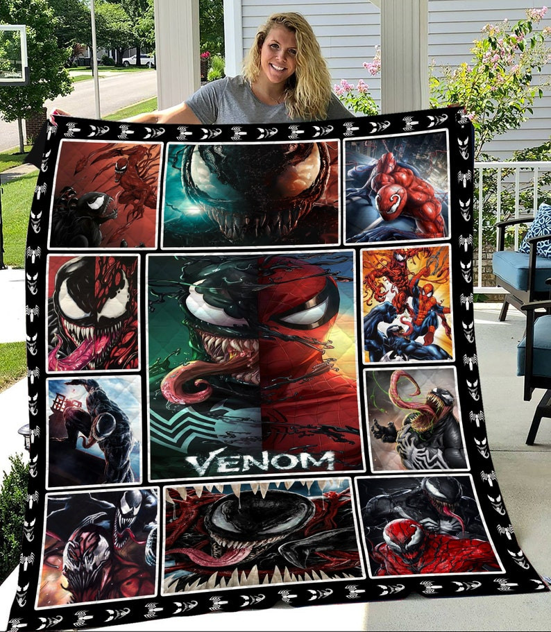 Venom Let There Be Carnage Marvel Comics 187 Gift Lover Blanket Venom Let There Be Carnage Marvel Comics 187 Gift Lover Blanket