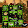 Personalized Baby Yoda Custom Name Blanket