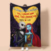 Personalized Couple Jack Skellington and Sally So Many In The Darkness I Found You and You Found Me Comfy Sofa Throw Blanket Gift