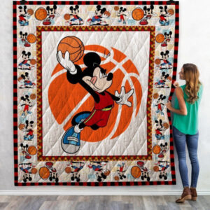 Mickey Mouse Basketball Cartoon Disney 1k68 Gift Lover Blanket