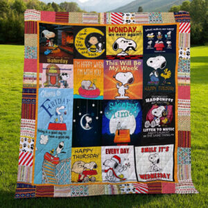 A Week Of Snoopy The Peanuts Cartoon 1k95 Gift Lover Blanket