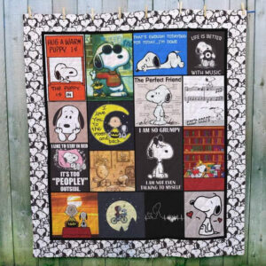 Snoopy Charlie Brown Story The Peanuts Cartoon 1k103 Gift Lover Blanket