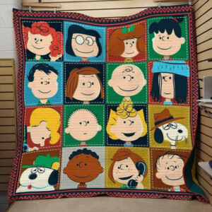 Snoopy Charlie Brown Happy The Peanuts Cartoon 1k104 Gift Lover Blanket