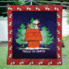 Snoopy Peace On Earth The Peanuts Cartoon 1k115 Gift Lover Blanket