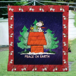 Snoopy Peace On Earth The Peanuts Cartoon 1k115 Gift Lover Blanket