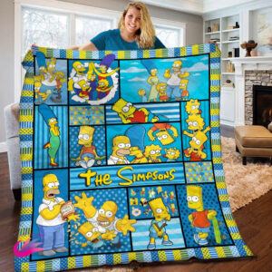 The Simpson Funny TV Show Blanket