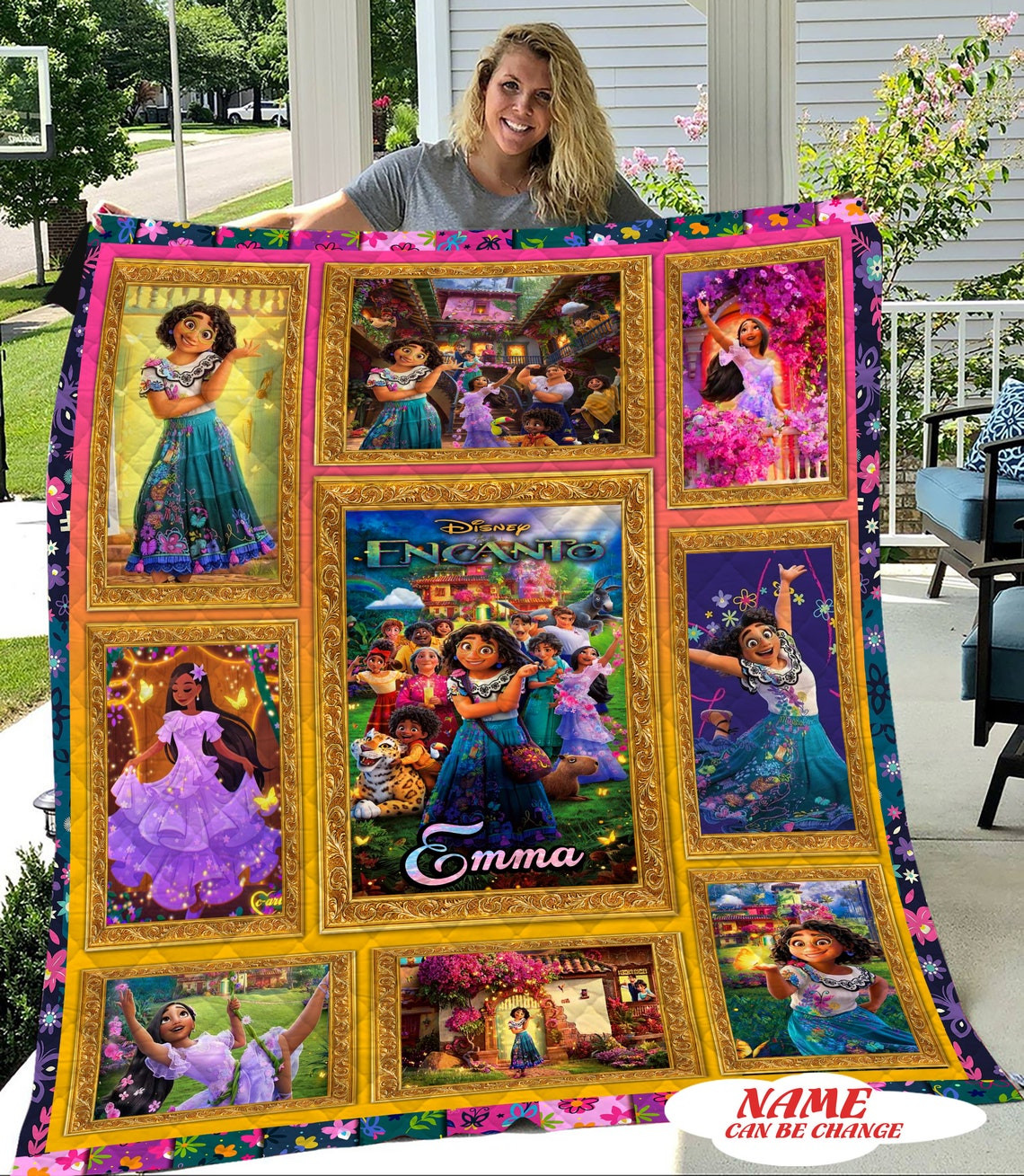 Customized Encanto Disney Cartoon Blanket Customized Encanto Disney Cartoon Blanket