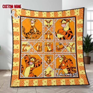 Customized Tigger Disney Blanket