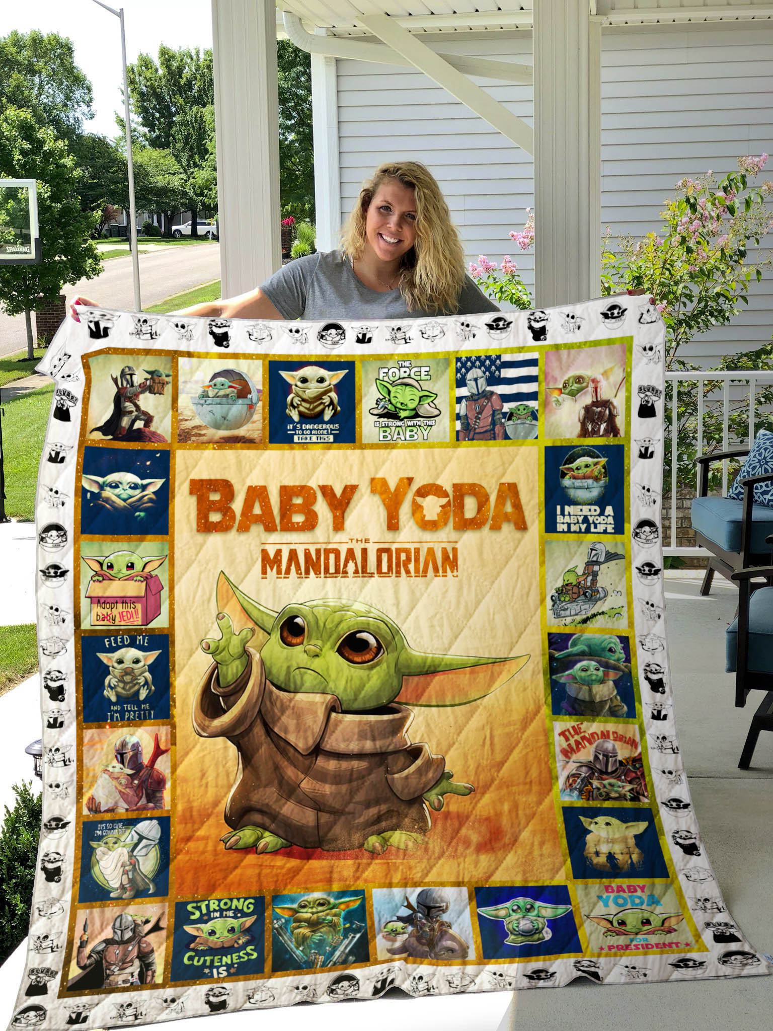 Baby Yoda Star Wars All Season Blanket Baby Yoda Star Wars All Season Blanket