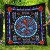 Spider-Man Stain Glass Style Blanket Bedding Decor Idea Blanket