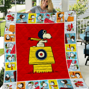 Cartoon Character Snoopy’S House Quilt Fleece Blanket Fan Made All Season 3D Blanket 16