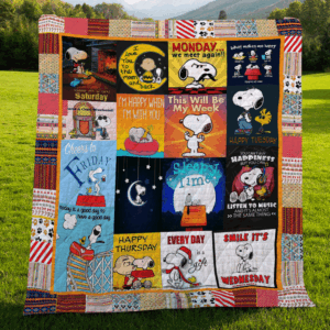 Cartoon Character Happy Snoopy Quilt Fleece Blanket Fan Made All Season 3D Blanket 16