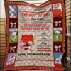 Cartoon Character Snoopy To My Wife Quilt Fleece Blanket Fan Made All Season 3D Blanket