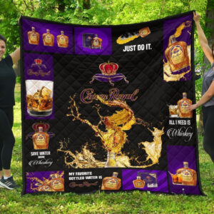 Crown Royal Blanket All I Need Is Whisky Gift Idea 3D Blanket 24