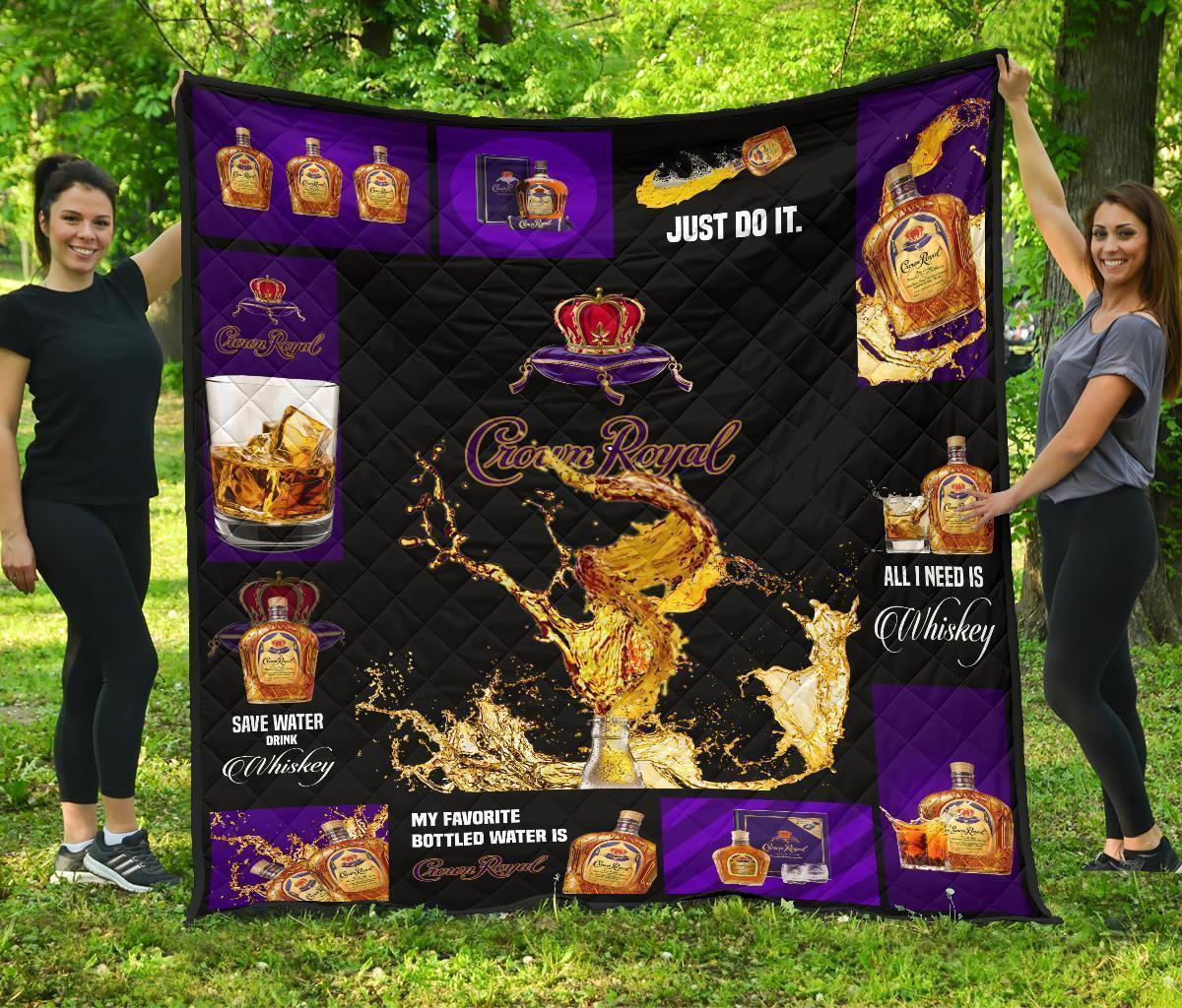 Crown Royal Blanket All I Need Is Whisky Gift Idea 3D Blanket 24 Crown Royal Blanket All I Need Is Whisky Gift Idea 3D Blanket 24