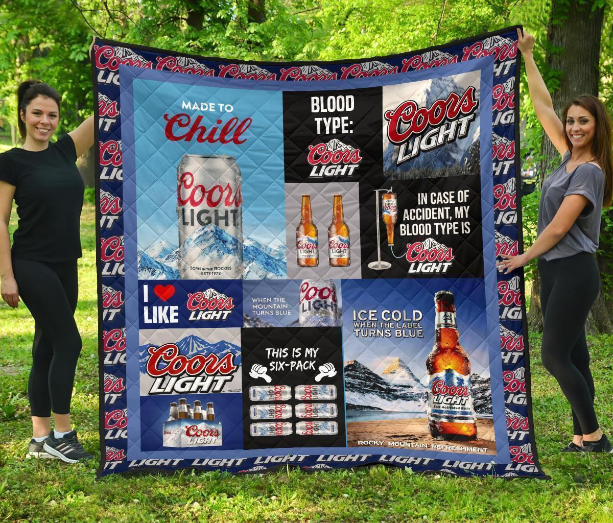 Coors Light Blanket Funny Gift For Beer Lover 3D Blanket 34 Coors Light Blanket Funny Gift For Beer Lover 3D Blanket 34