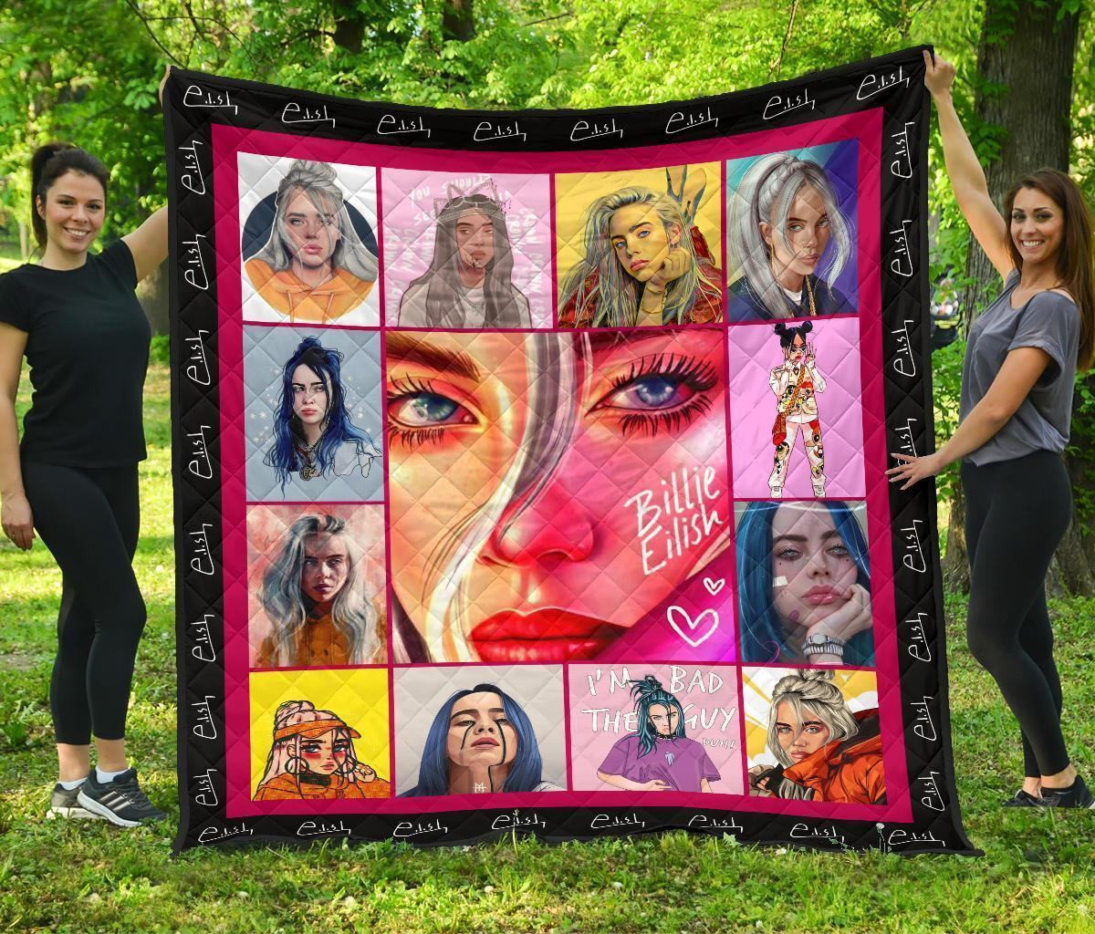 Billie Eilish Blanket Funny Gift Idea For Fan 3D Blanket 48 Billie Eilish Blanket Funny Gift Idea For Fan 3D Blanket 48