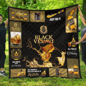 Black Velvet Blanket All I Need Is Whisky Gift Idea 3D Blanket 73