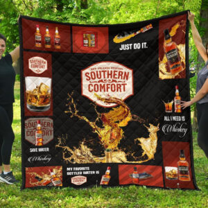 Southern Comfort Blanket All I Need Is Whisky Gift Idea 3D Blanket 75