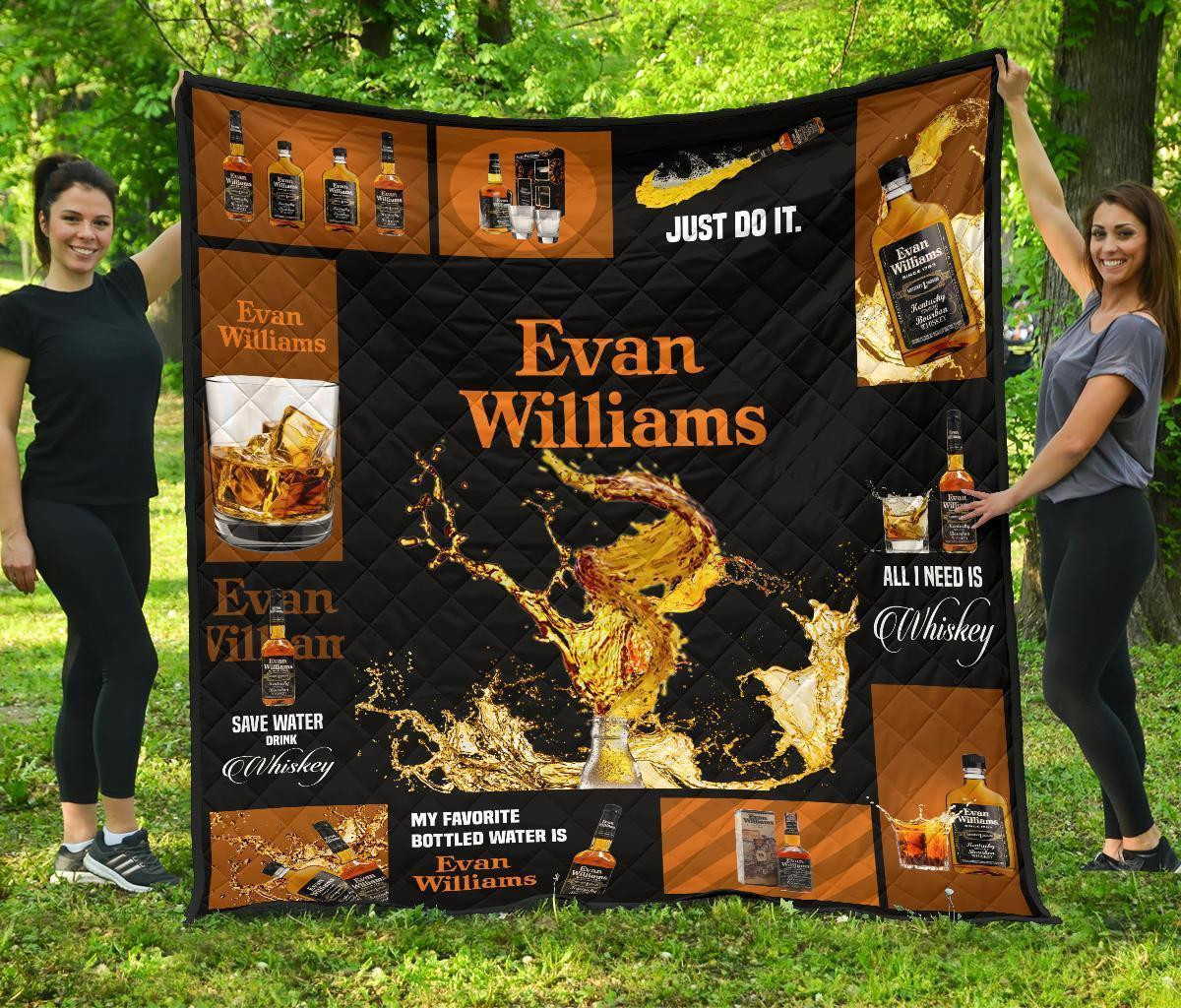 Evan Williams Blanket All I Need Is Whisky Gift Idea 3D Blanket 76 Evan Williams Blanket All I Need Is Whisky Gift Idea 3D Blanket 76